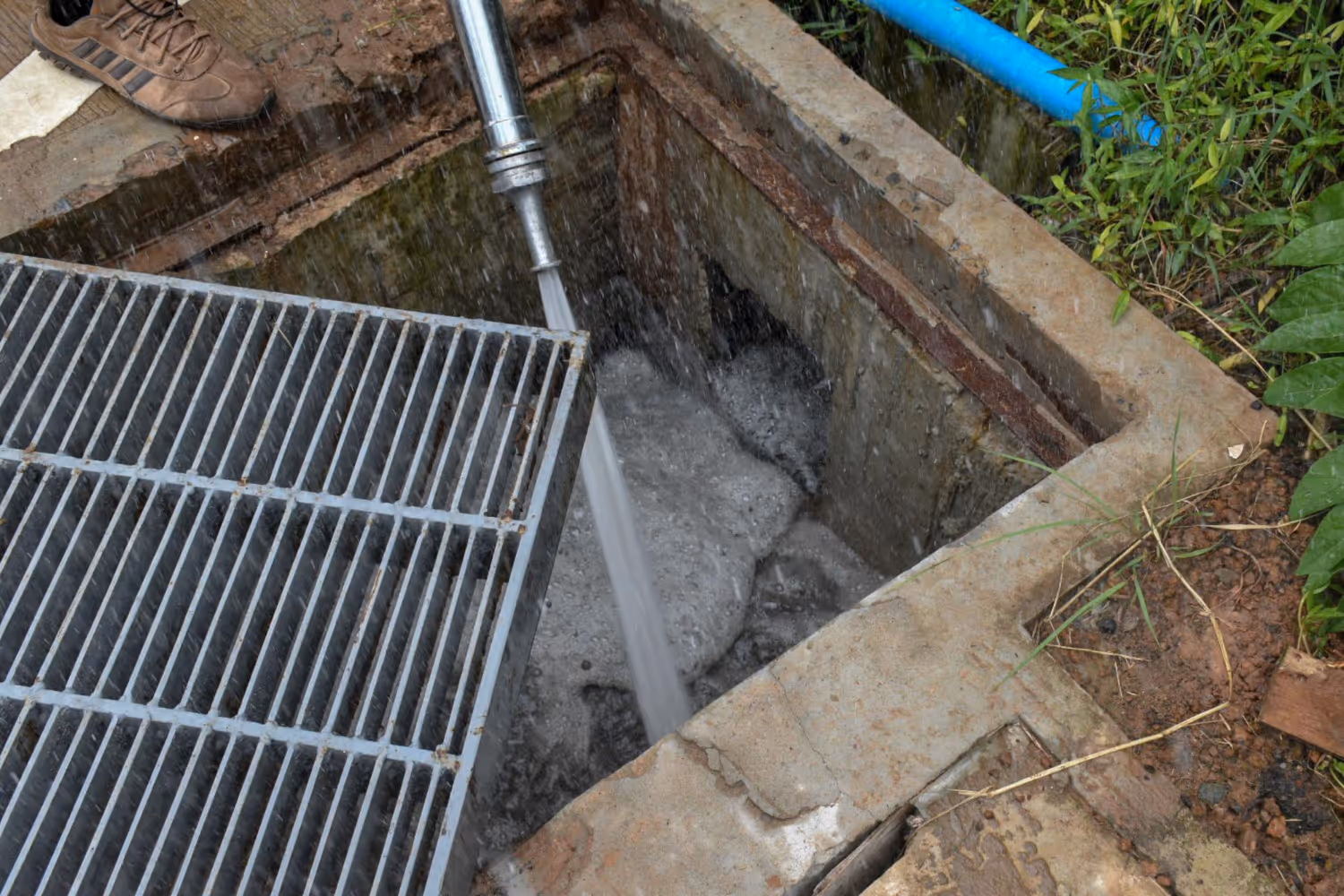 outdoor drain cleaning