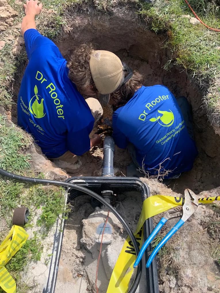 Dr Rooter pipe repair & replacement work at a Lexington-area home